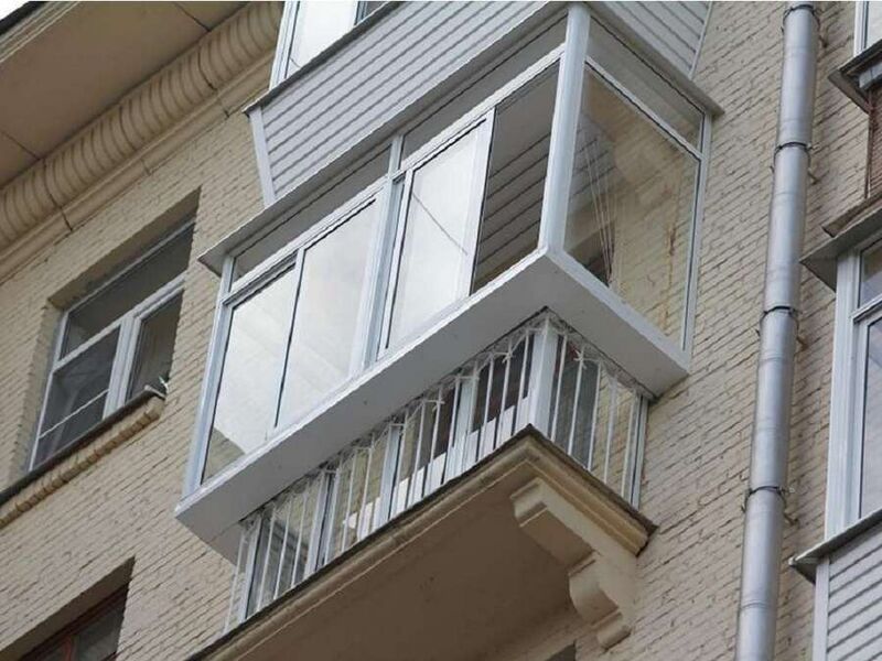 Холодное остекление балкона - фото 125